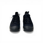 Chanel Sneakers Shoes Leather Fabric Suede Black Silver CC Logo Quilted — view 2