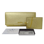Prada Wallet Saffiano Metal Gold Adult — view 7
