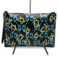 Gucci Ghost Clutch Trouble Andrew Collaboration Leather Black