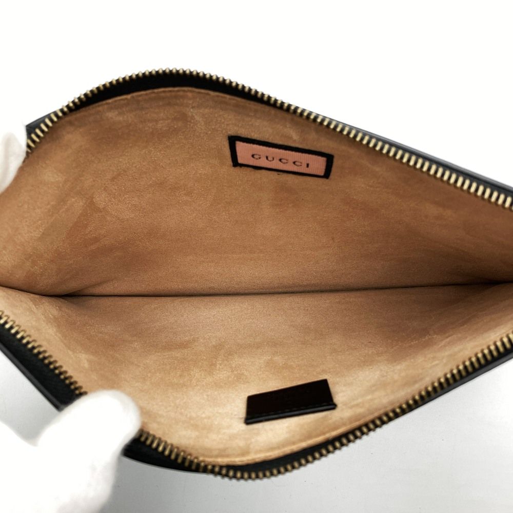 Gucci Ghost Clutch Trouble Andrew Collaboration Leather Black — view 5