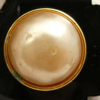 Chanel Faux Pearl Camellia Earrings Vintage — view 5
