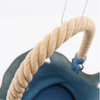Hermes Manjoire MM Taurillon Clemence Blue Jean Shoulder Bag — view 5