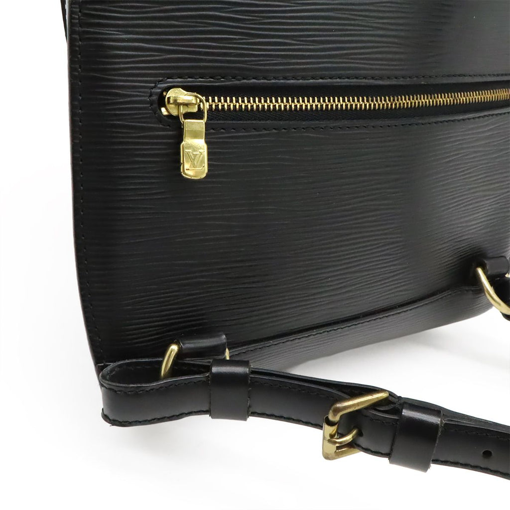 Louis Vuitton Epi Mabillon Backpack Shoulder Bag Leather Noir Black — view 6