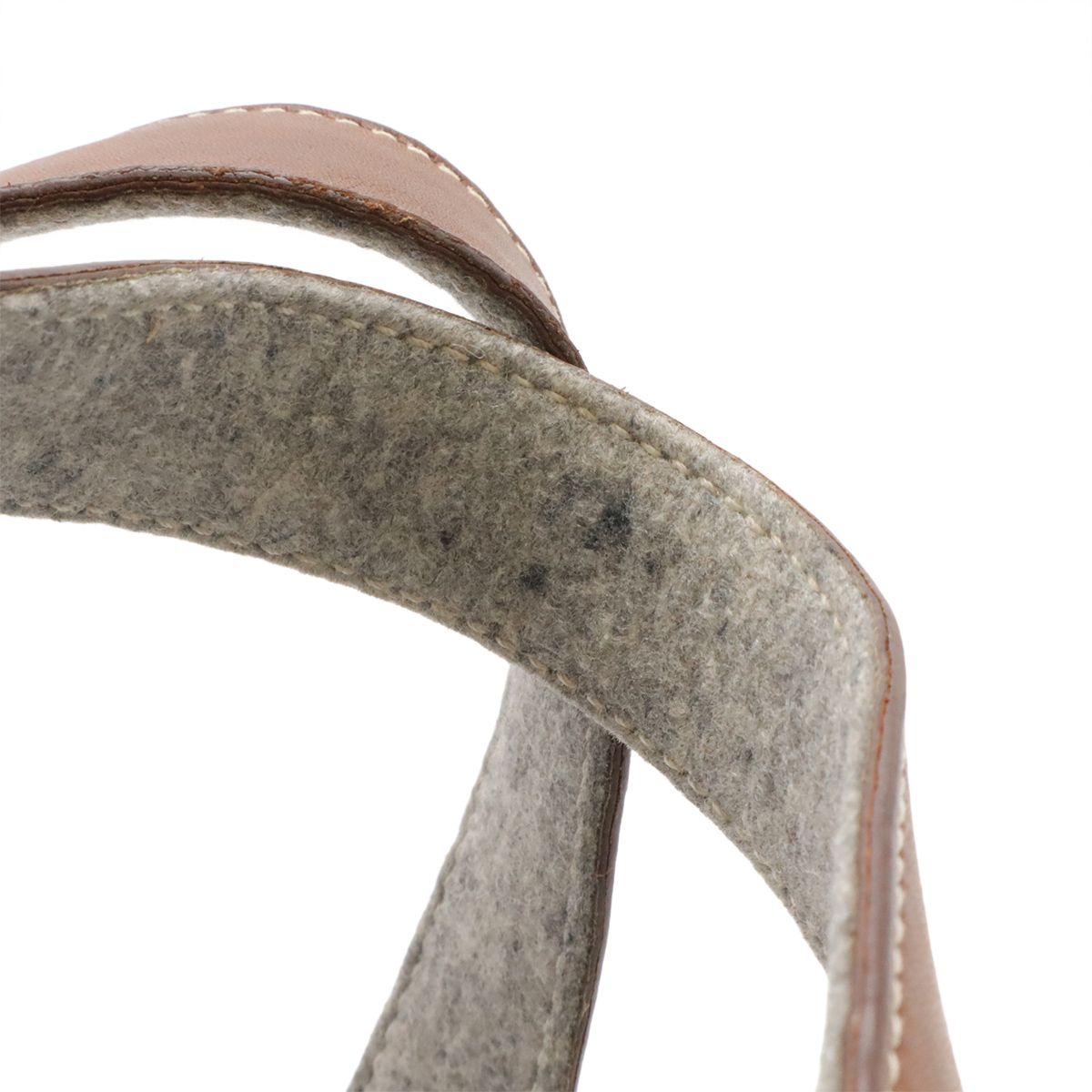 Hermes Picotin PM Tote Felt Veau Swift Gray Brown Silver — view 6