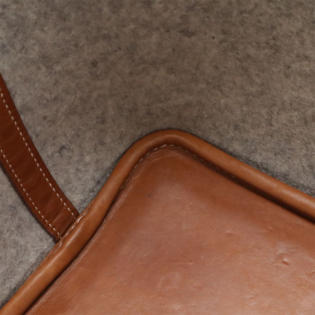 Hermes Picotin PM Tote Felt Veau Swift Gray Brown Silver — view 8