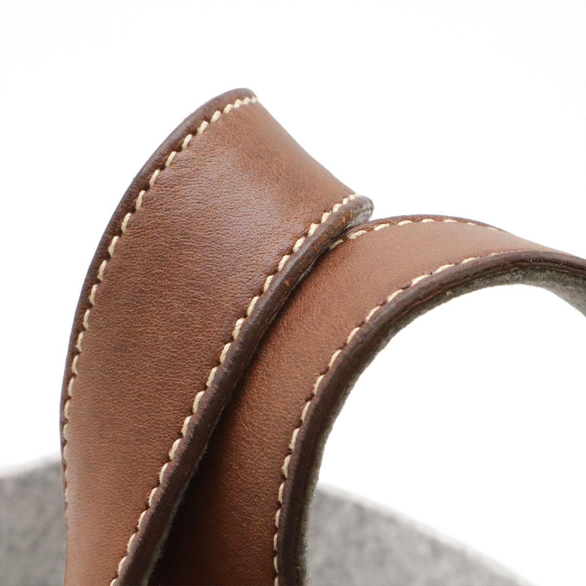 Hermes Picotin PM Tote Felt Veau Swift Gray Brown Silver — view 5