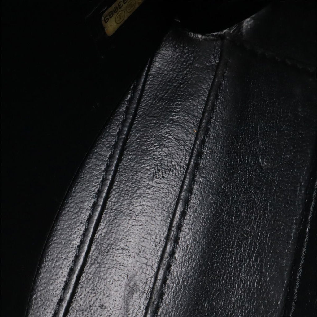 Chanel CC Filigree Small Vanity 2-Way Chain Shoulder Bag Caviar Leather Black — view 7