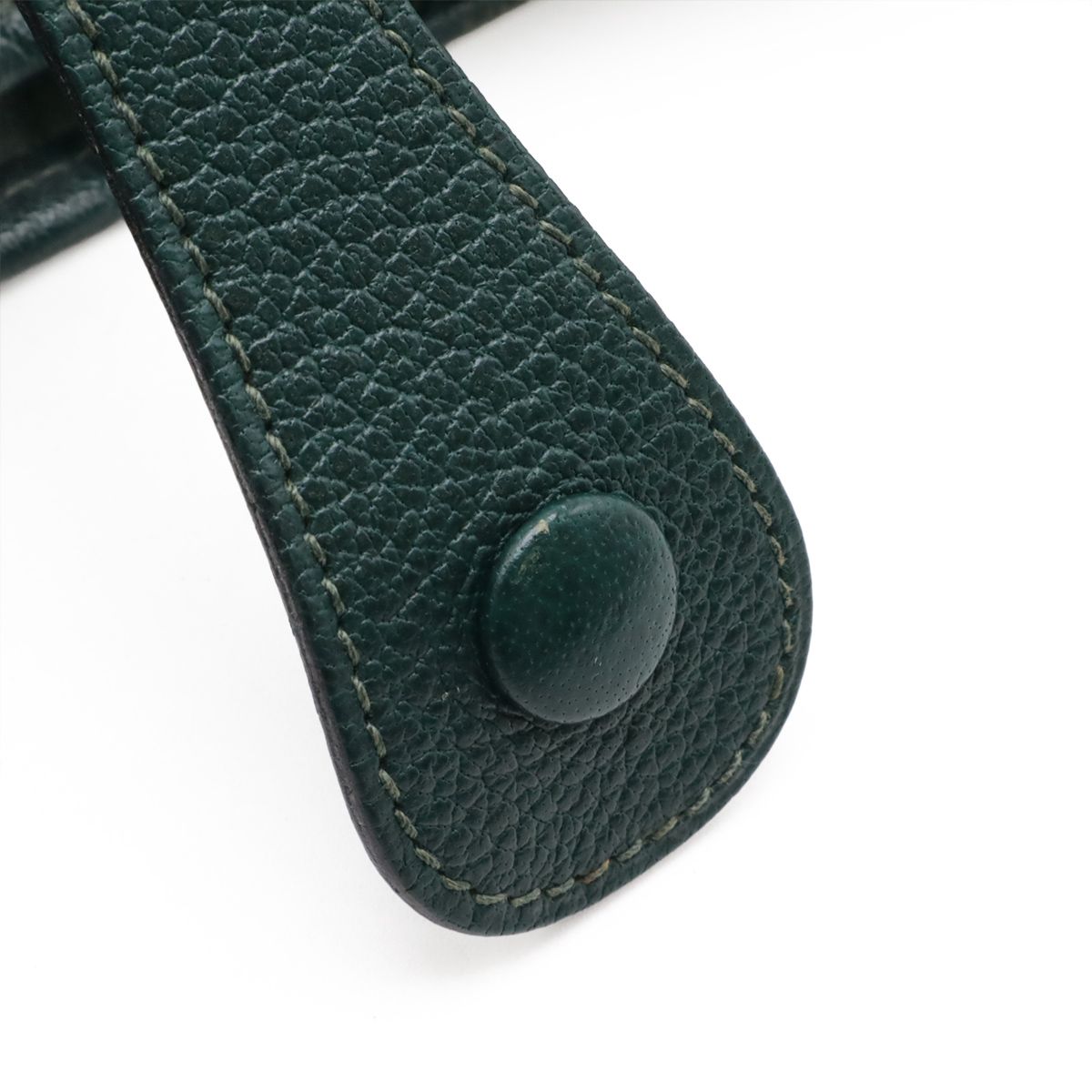 Hermes Evelyne 1 GM Shoulder Bag Taurillon Clemence Leather Green Gold — view 6