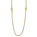 Dior CD Logo Chain Necklace Screw Gold Plated