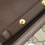 Gucci Ophidia Sherry Line Mini Chain Shoulder GG Supreme Canvas Brown Bag — view 8