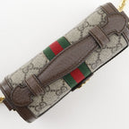 Gucci Ophidia Sherry Line Mini Chain Shoulder GG Supreme Canvas Brown Bag — view 5