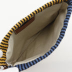 Loewe Paula Ibiza Stripe Canvas Blue White Shoulder Bag — view 6