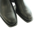 Fendi Side Gore Boots Zucca Pattern Leather 6 Black SS — view 3
