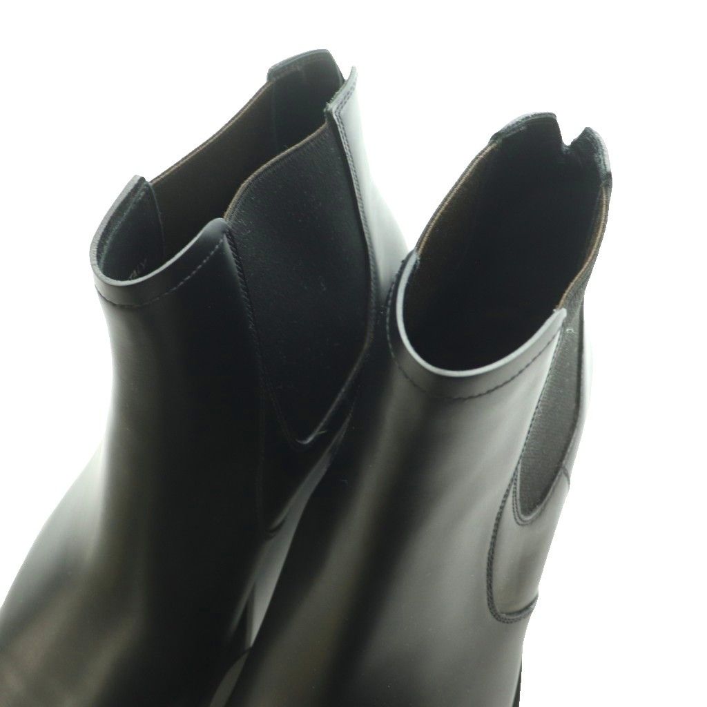Fendi Side Gore Boots Zucca Pattern Leather 6 Black SS — view 4