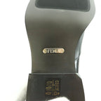 Fendi Side Gore Boots Zucca Pattern Leather 6 Black SS — view 7