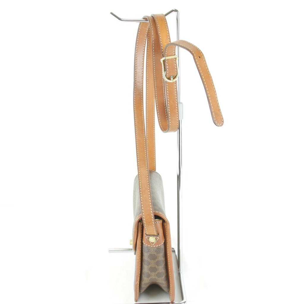 Celine Shoulder Bag Leather Brown — view 3