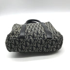Dior Trotter Canvas Leather Silver Hand Tote Black — view 4