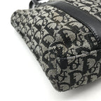 Dior Trotter Canvas Leather Silver Hand Tote Black — view 5