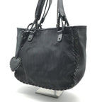 Dior Trotter Canvas Leather Hand Tote Black — view 2