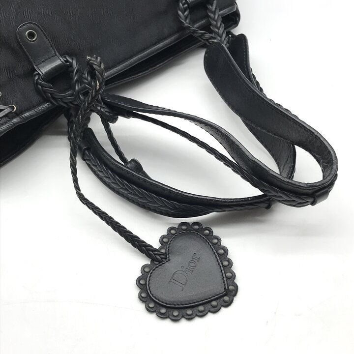 Dior Trotter Canvas Leather Hand Tote Black — view 7