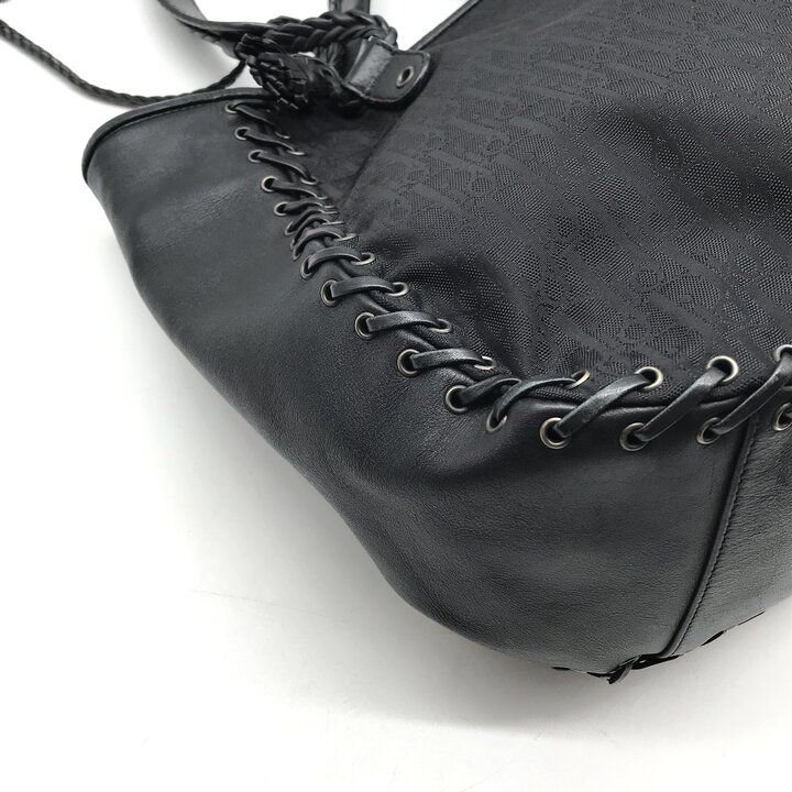 Dior Trotter Canvas Leather Hand Tote Black — view 5