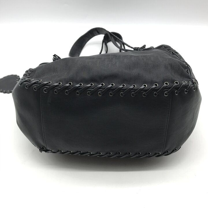 Dior Trotter Canvas Leather Hand Tote Black — view 4