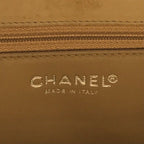 Chanel CC Logo Chocolate Bar Patent Hand Tote Yellow — view 9