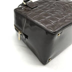 Chanel CC Logo Chocolate Bar Patent Hand Bag Brown Bag — view 5