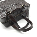Chanel CC Logo Chocolate Bar Patent Hand Bag Brown Bag — view 7