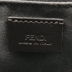 Fendi Zucca Leather Pouch Shoulder Bag Khaki Case — view 9