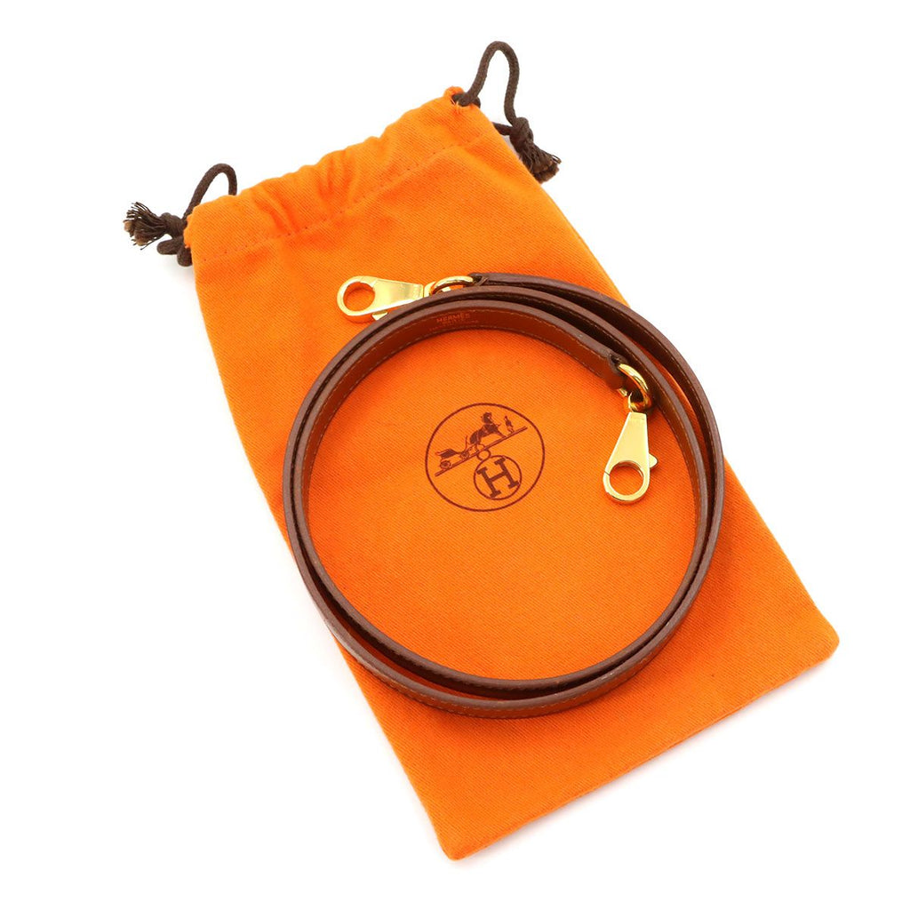 Hermes Kelly Bolide Shoulder Strap Box Calf Brown — view 2