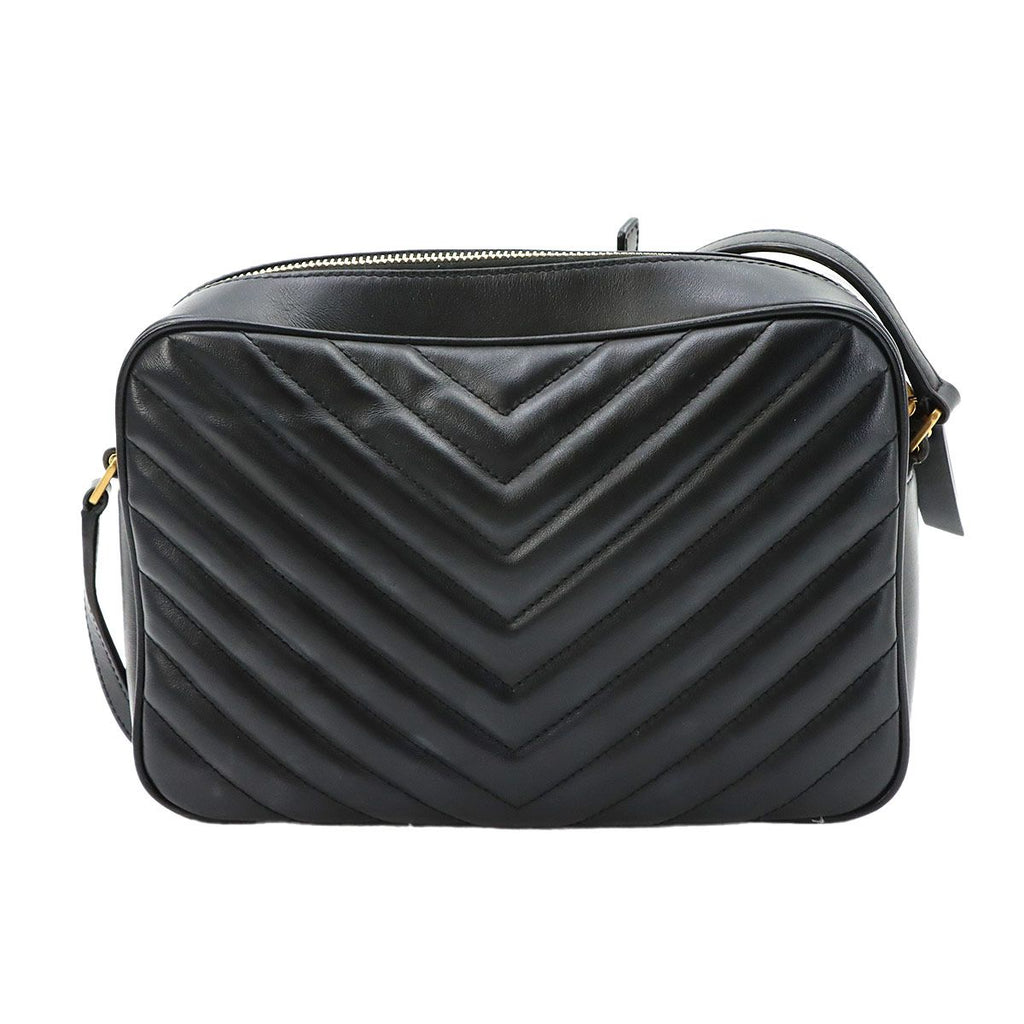 Saint Laurent Camera Bag Leather Black Gold — view 2