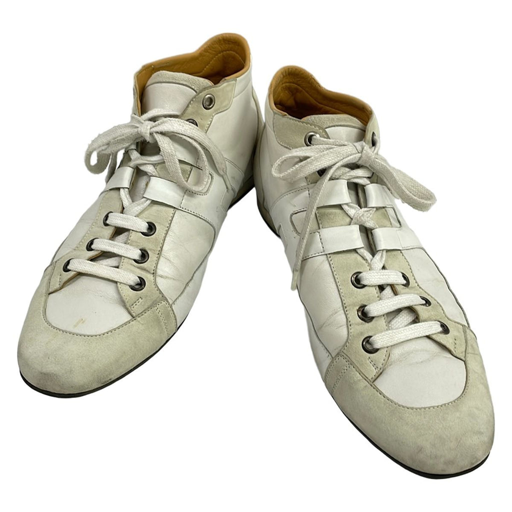 Hermes Sneakers 40.5 Quick White Light Gray Leather — view 2
