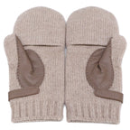 Hermes Lionel Cashmere Knit Deerskin Mittens Sweater Gloves — view 3
