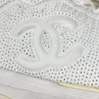 Chanel CC Logo Sequin Sneakers — view 9