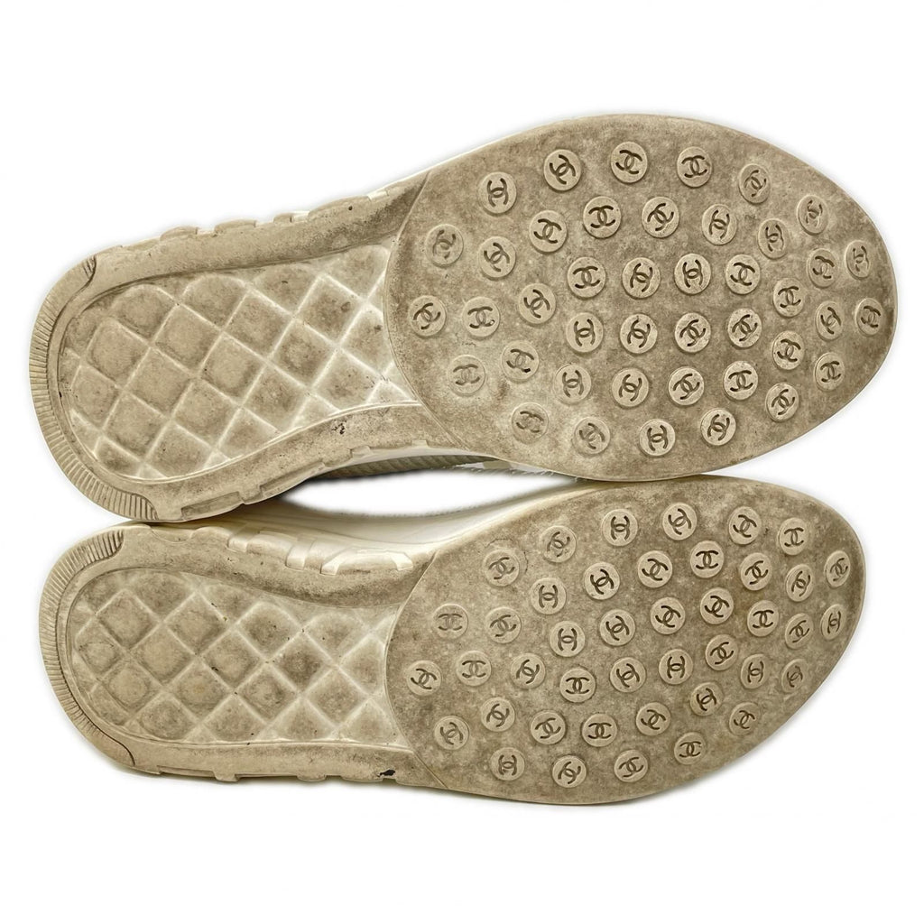 Chanel CC Logo Sequin Sneakers — view 6
