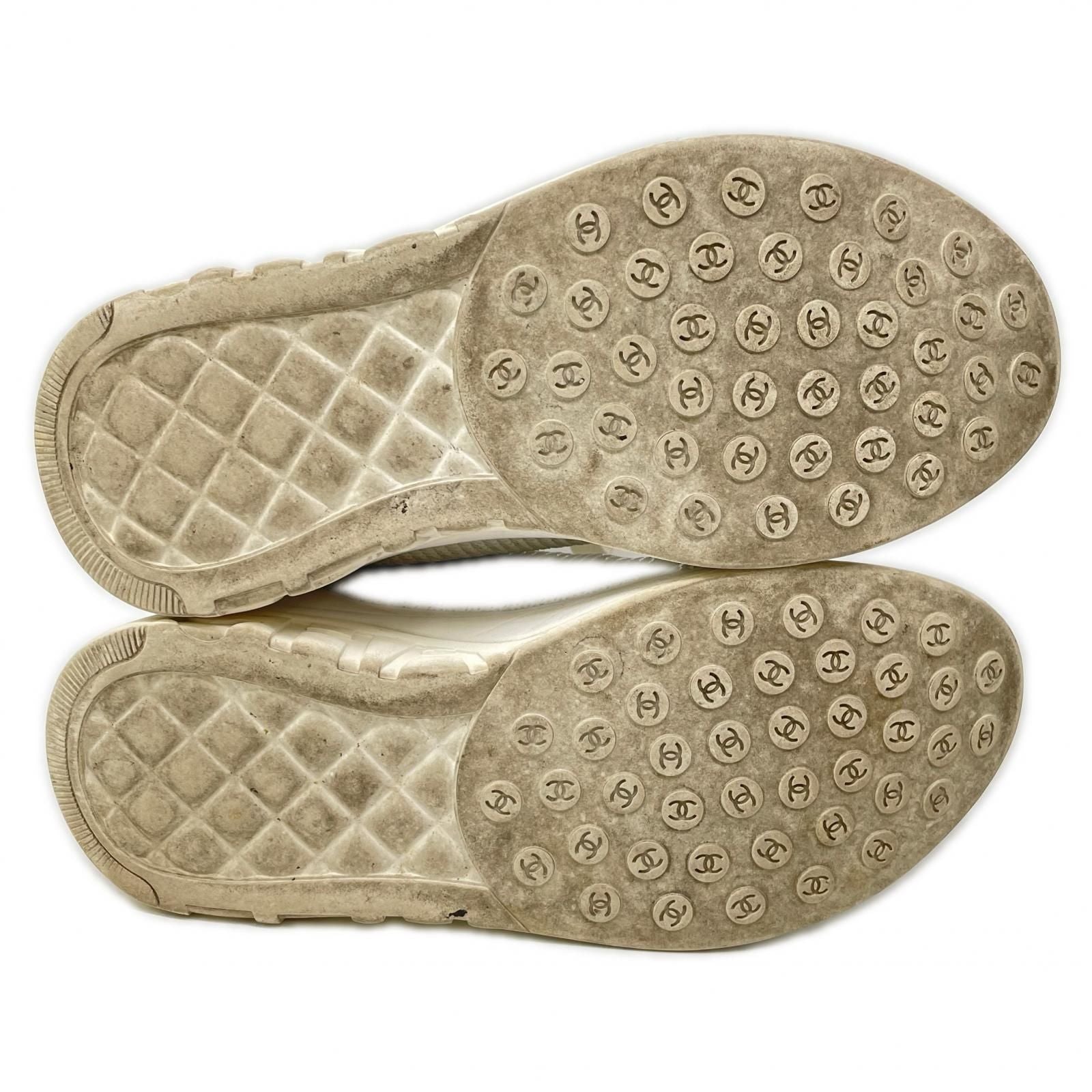 Chanel CC Logo Sequin Sneakers — view 6