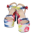 Loewe Tie Dye Canvas Wedge Sandals