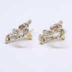 Chanel Ribbon Motif CC Logo Earrings — view 3