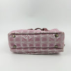 Chanel CC Logo New Travel Shoulder Bag Pink Nylon Vintage — view 6
