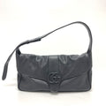 Gucci Shoulder Bag GG Marmont Leather Black