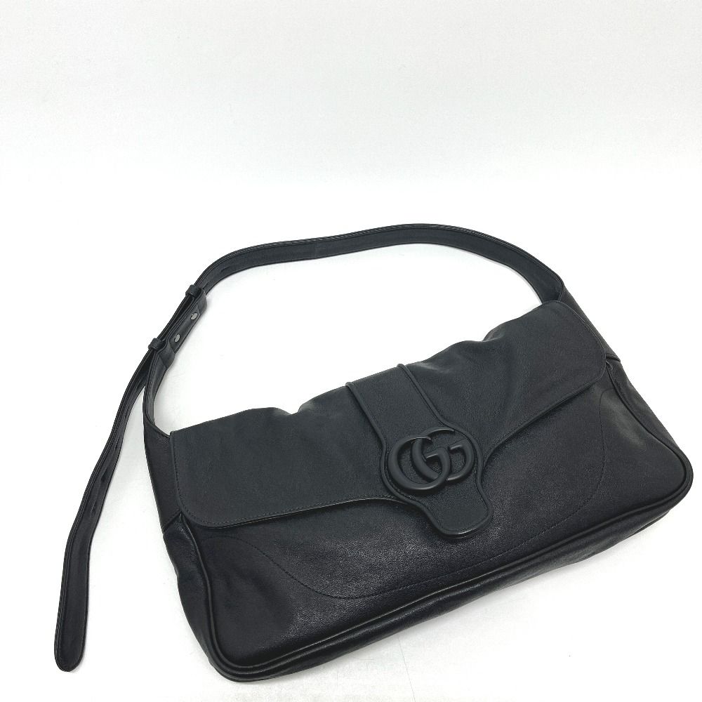 Gucci Shoulder Bag GG Marmont Leather Black — view 3
