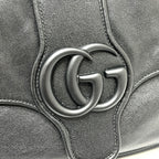 Gucci Shoulder Bag GG Marmont Leather Black — view 4
