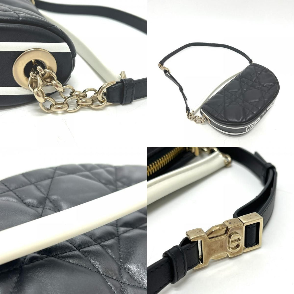 Dior Shoulder Bag Cannage Vibe Leather Black — view 7