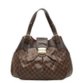 Louis Vuitton Damier Sistina GM Tote Brown Leather