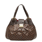 Louis Vuitton Damier Sistina GM Tote Brown Leather