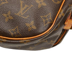 Louis Vuitton Monogram Saumur 35 Crossbody Shoulder Bag Brown Leather — view 4