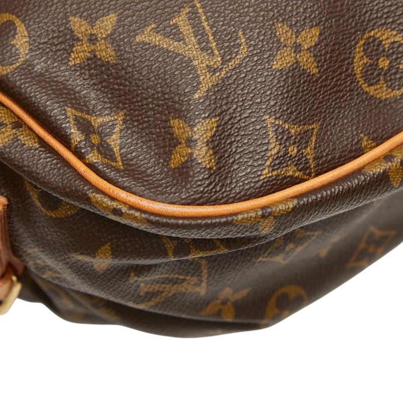 Louis Vuitton Monogram Saumur 35 Crossbody Shoulder Bag Brown Leather — view 5