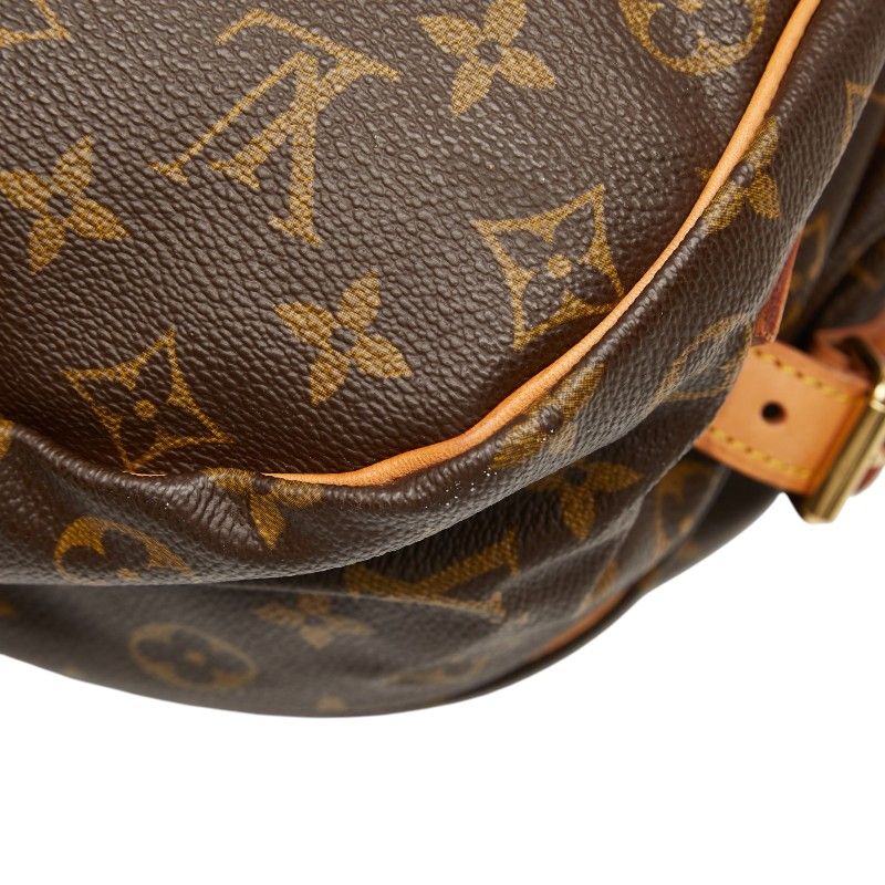 Louis Vuitton Monogram Saumur 35 Crossbody Shoulder Bag Brown Leather — view 6