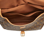 Louis Vuitton Monogram Saumur 35 Crossbody Shoulder Bag Brown Leather — view 8
